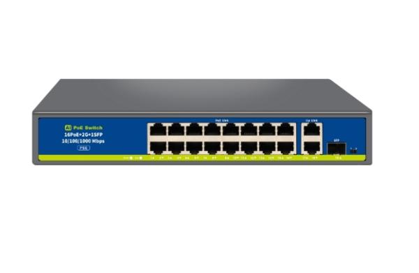 UNİSİGHT -NVCHIF1621GBL-C PORT POE 250 WATT 2 PORT UPLİNK 1 PORT SFP 10/100Mb POE SWİTCH