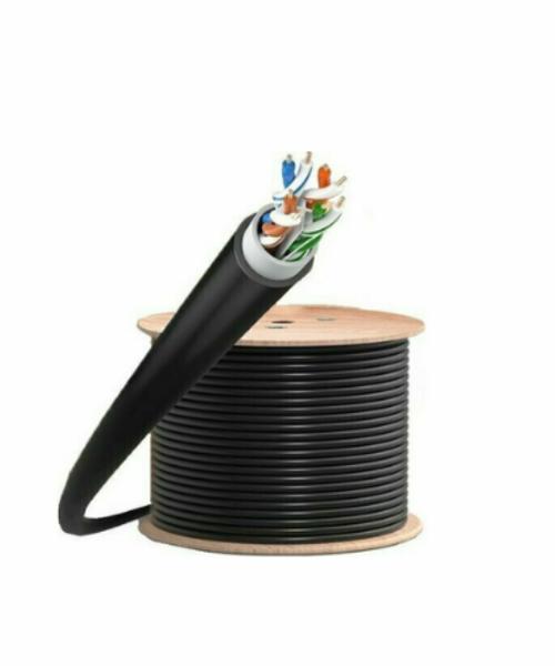 ERSAN ER-6006 CAT6 BAKIR U-UTP 23AWG PE OUTDOOR 500MT SİYAH