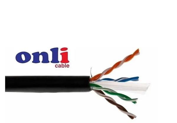 ONLİ CAT6 KABLO 23AWG DIŞ ORTAM SİYAH 100 MT