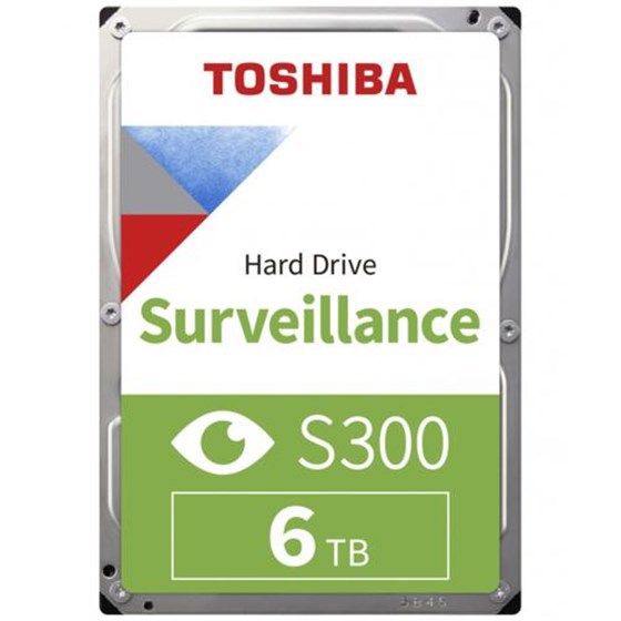TOSHIBA S300 HDWT860UZSVA GÜVENLİK DİSKİ 6 TB ( RESMİ DİST 3 YIL GARANTİLİ)