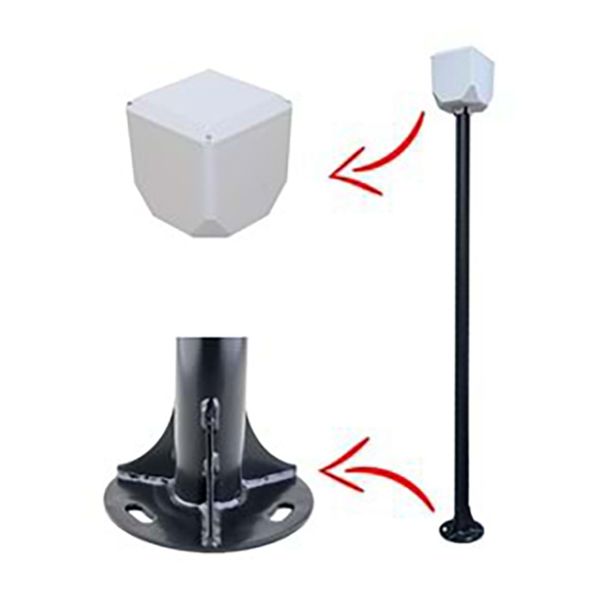 UNISIGHT 1.5 Metre Metal Kamera Direği + TRK-154 Küp Antrasi