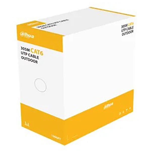DAHUA DH-PFM920-6UN UTP CAT6 OUTDOOR 305 METRE %100 BAKIR SİYAH RENK KABLO
